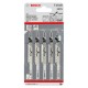 Hojas de sierra de calar T 101 B Clean for Wood (5 unidades) - BOSCH