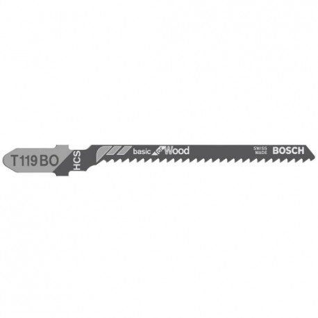 Hoja de sierra de calar T 119 BO Basic for Wood - BOSCH