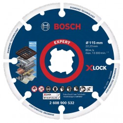 Disco de corte de diamante EXPERT Diamond Metal Wheel X-LOCK Ø115 mm - BOSCH