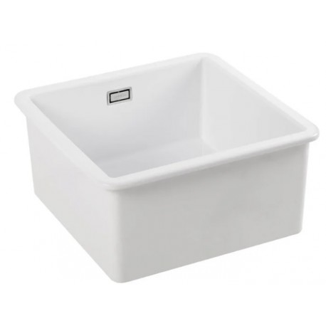 Fregadero de porcelana blanco
