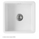Fregadero de porcelana blanco 46x46 cm