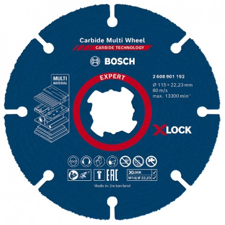 Disco de corte Expert Carbide Multi Wheel X-Lock Ø115 mm - BOSCH