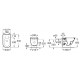  Taza suspendida Rimless con salida horizontal SQUARE THE GAP - ROCA