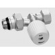 Llave bitubo de escuadra para emisores SERIE 200 - BAXI