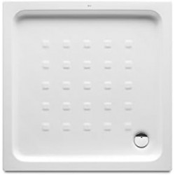 Plato de ducha de porcelana cuadrado con fondo antideslizante EASY - ROCA	