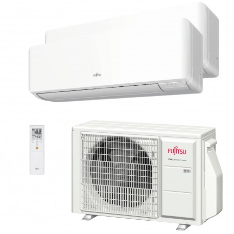 Aire acondicionado multisplit 2x1 ASY25U2MI-KM (W) con Wi-Fi - FUJITSU