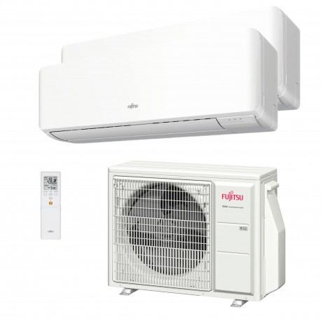 Aire acondicionado multisplit 2x1 ASY3525U11MI-KM (W) con Wi-Fi - FUJITSU