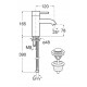 Grifo para lavabo monomando COLD START LANTA - ROCA	