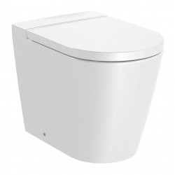 Inodoro completo adosado a pared con salida dual y con tapa y asiento de caída amortiguada ROUND INSPIRA - ROCA