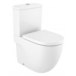 Inodoro completo de tanque bajo compacto adosado a pared MERIDIAN - ROCA
