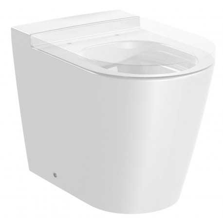 Inodoro completo Rimless® de tanque alto o empotrable ROUND MERIDIAN - ROCA