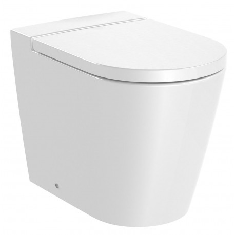 Inodoro completo Rimless® de tanque alto o empotrable ROUND MERIDIAN - ROCA