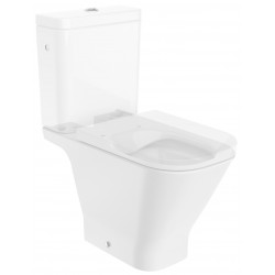 Inodoro completo con salida dual, alimentación lateral y caída libre SQUARE THE GAP - ROCA