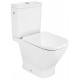 Inodoro completo con salida dual, alimentación lateral y caída libre SQUARE THE GAP - ROCA