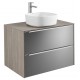 Mueble 2 cajones + lavabo sobre encimera INSPIRA - ROCA