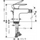 Grifo de bidé monomando con vaciador automático TALIS E - HANSGROHE