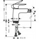 Grifo monomando de bidé TALIS E - HANSGROHE