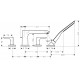 Grifo de 4 agujeros para borde de bañera METRIS - HANSGROHE