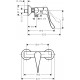 Grifo de ducha monomanco con manecilla extralarga FOCUS - HANSGROHE