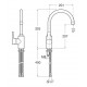 Grifo para cocina con caño giratorio Cold Start L20 - ROCA