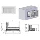 Rejilla inteligente triple 400x150 mm blanca - AIRZONE
