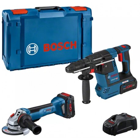 Kit GWS 18V-10 P + GBH 18V-26 +2 baterías ProCORE18V + GAL 1880CV - BOSCH