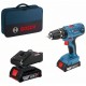 Taladro con percusión 18V-21 Professional + 2 baterías + cargador - BOSCH