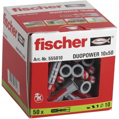 Caja taco DUOPOWER Ø10x50 unidades - FISCHER