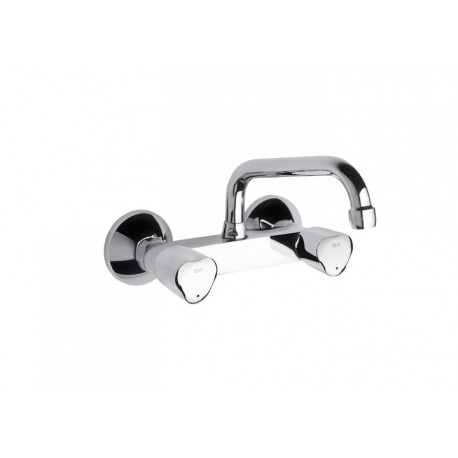 Grifo para cocina bimando con caño giratorio BRAVA - ROCA