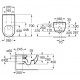 Taza suspendida Rimless® ACCESS - ROCA