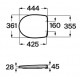 Asiento y tapa de Supralit® para inodoro VICTORIA - ROCA