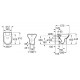 Taza Rimless® con salida horizontal VICTORIA - ROCA
