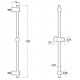 Barra de ducha con soporte regulable y orientable STELLA - ROCA
