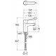 Grifo para lavabo con cuerpo liso y maneta ergonómica Pro VICTORIA - ROCA