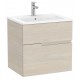 Pack Unik mueble base de 2 cajones + lavabo VICTORIA-N - ROCA