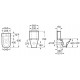 Cisterna de doble descarga 4/2 L para inodoro compacto THE GAP - ROCA