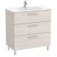 UNIK FAMILY - Mueble base 3 cajones + lavabo - ROCA