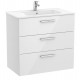 UNIK FAMILY - Mueble base 3 cajones + lavabo - ROCA