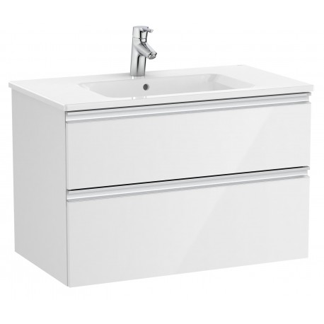 Pack Unik mueble base de dos cajones + lavabo central THE GAP - ROCA