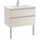 Pack Unik mueble base de dos cajones + lavabo central THE GAP - ROCA