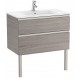 Pack Unik mueble base de dos cajones + lavabo central THE GAP - ROCA