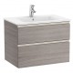 Pack Unik mueble base de dos cajones + lavabo central THE GAP - ROCA