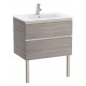 Pack Unik mueble base de dos cajones + lavabo central THE GAP - ROCA
