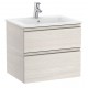 Pack Unik mueble base de dos cajones + lavabo central THE GAP - ROCA