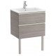 Pack Unik mueble base de dos cajones + lavabo central THE GAP - ROCA