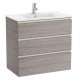Pack Unik mueble base de 3 cajones + lavabo central THE GAP - ROCA