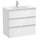 Pack Unik mueble base de 3 cajones + lavabo central THE GAP - ROCA