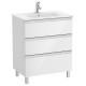 Pack Unik mueble base de 3 cajones + lavabo central THE GAP - ROCA