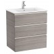 Pack Unik mueble base de 3 cajones + lavabo central THE GAP - ROCA