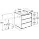 Pack Unik mueble base de 3 cajones + lavabo central THE GAP - ROCA